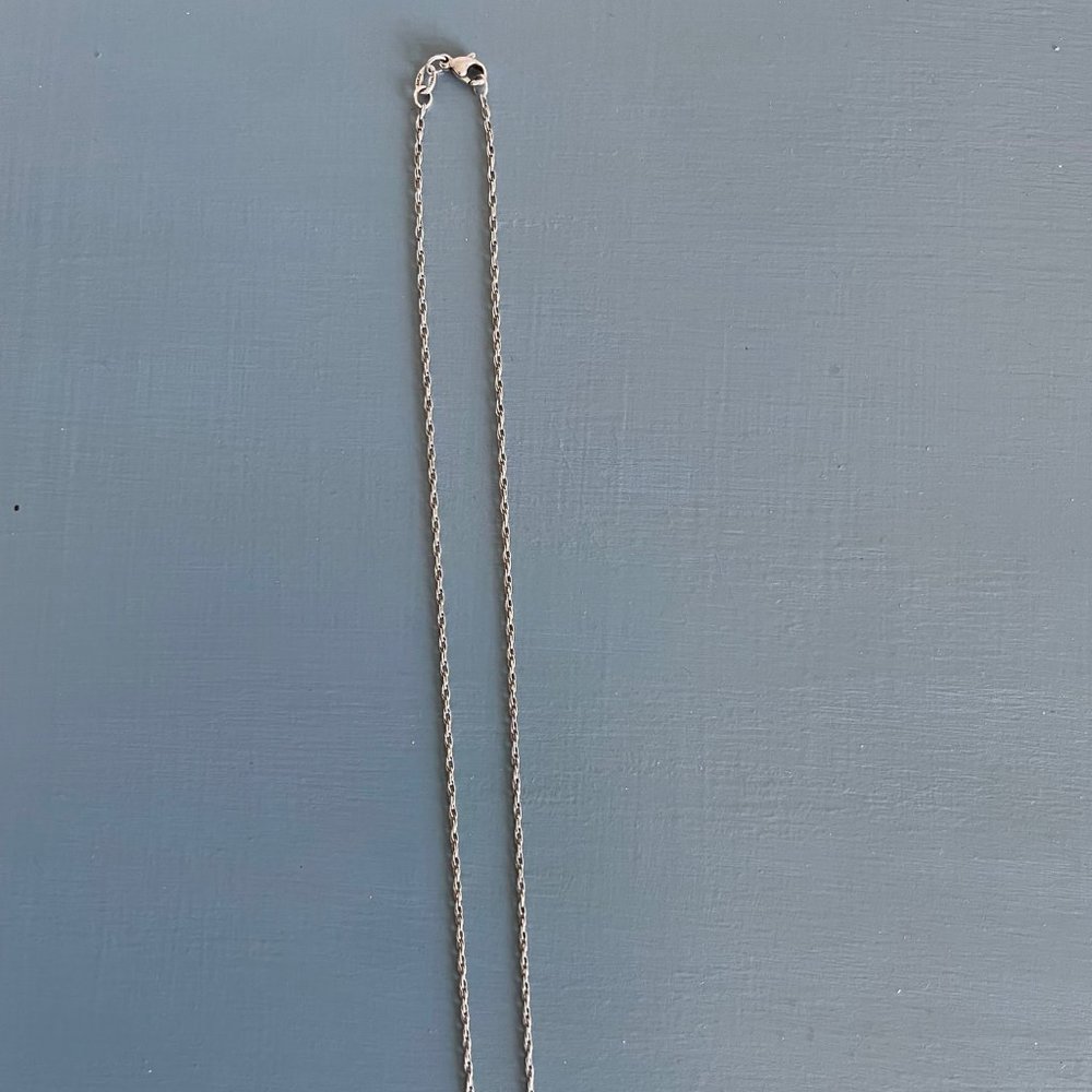 James Avery Silver Light Rope Necklace